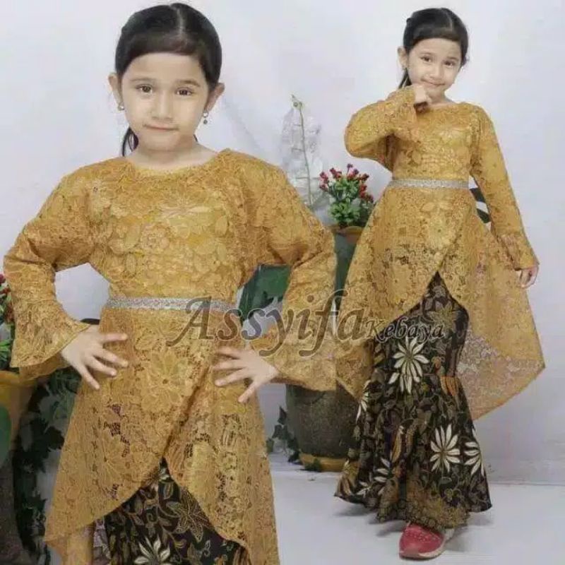 SETELAN KEBAYA TIARA ANAK / KEBAYA KARTINI / KEBAYA ANAK SD