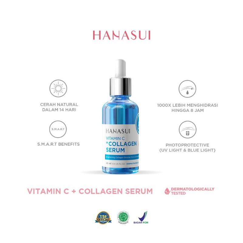 SERUM VITAMIN C + COLAGEN HANASUI / SERUM WAJAH