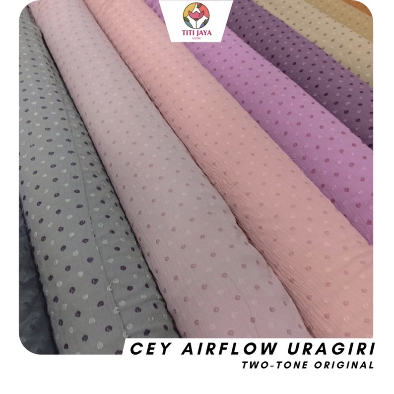 (TERLENGKAP!) kain TWO TONE URAGIRI CEY AIRFLOW RAYON CRINKLE TWOTONE BULAT TWO-TONE TUTON TWOTON TWO TON 2 WARNA DOTS KRINKLE KRINGKEL CRINCLE CRINKLE KRINKLE DUALTONE DUAL TONE