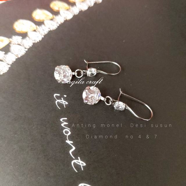 ANTING MONEL DESI SUSUN DIAMOND  NO.4.5 / 4.6 dan 4.7 / ANTING DESI TETES