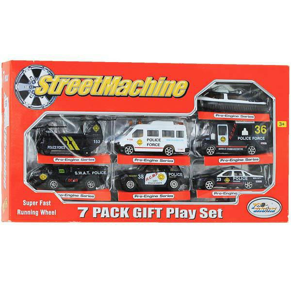 MAINAN ANAK MOBIL DIECAST STREET MACHINE 7 PCS PT-2011