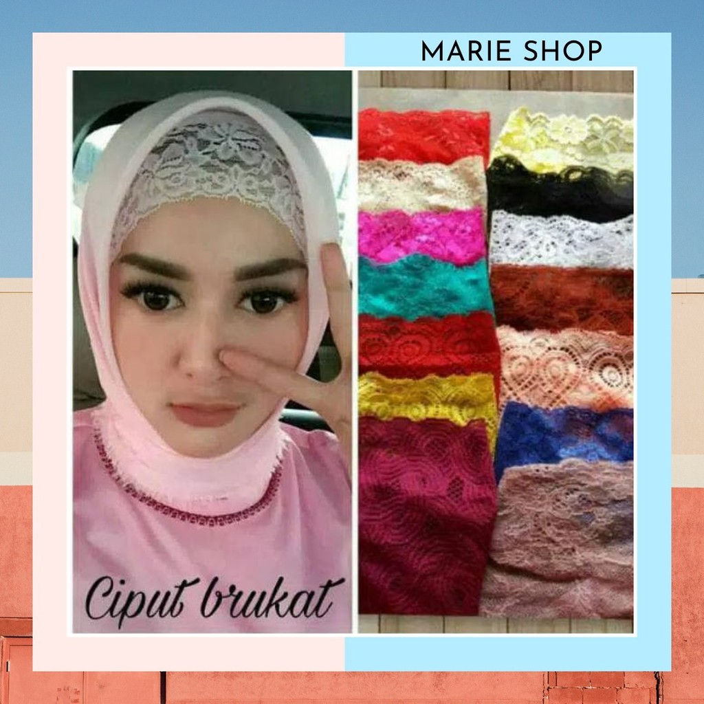 ⚡ INNER BRUKAT ⚡ CIPUT BANDANA RENDA - DALEMAN HIJAB CIPUT BRUKAT JILBAB - CIPUT BRUKAT