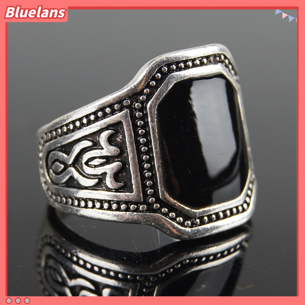 Cincin Bahan Zinc Alloy Gaya Vintage Punk Untuk Pria