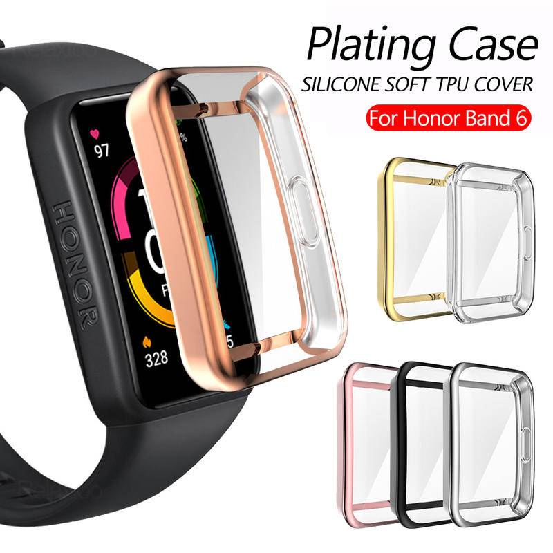 Case Pelindung Layar Smartwatch Huawei Honor Band 6 Pro Bahan Silikon Tpu