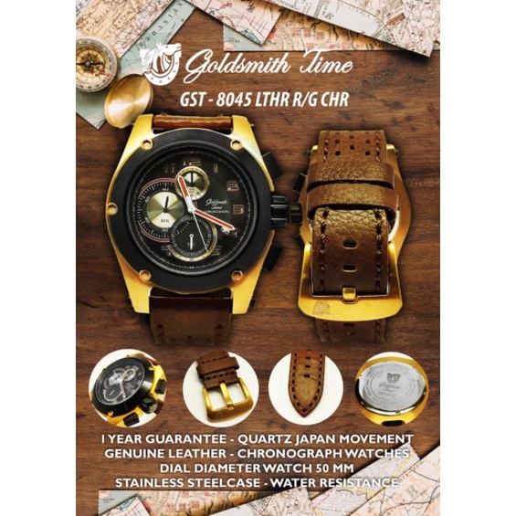 jam tangan pria goldsmith 8045