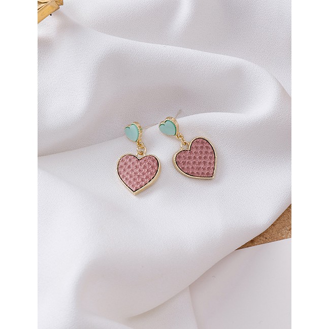 LRC Anting Tusuk Fashion Pink Size Earrings D28090