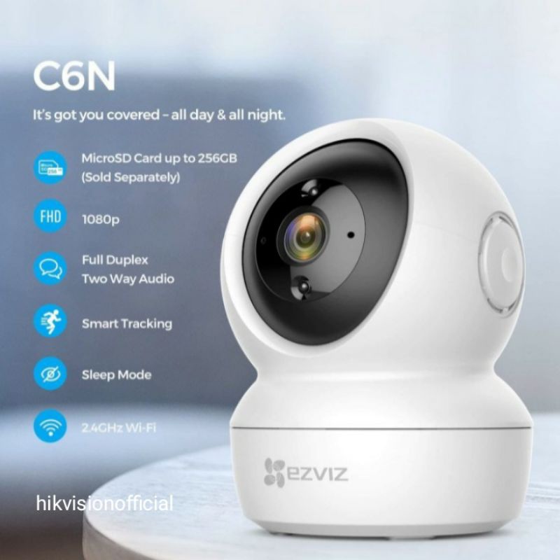 IP Camera CCTV Wifi EZVIZ C6CN Full HD 1080p 2MegaPixels (Support LAN)