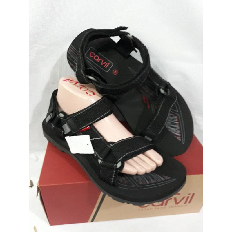sandal gunung pria Carvil original eragon hitam