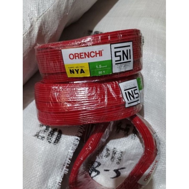 Kabel Listrik Orenchi NYA 1 x 2,5 50 Meter Engkel / Kabel Orenchi Tunggal NYA 1x 2,5 50 Meter