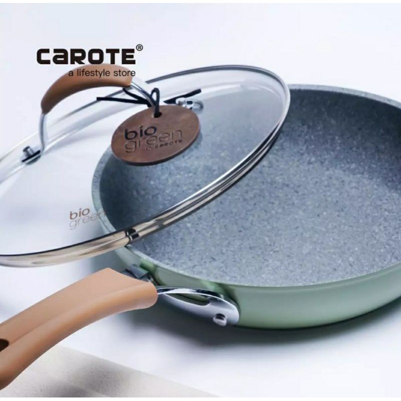 Ready Stock Carote Bio Green Fry Pan Frypan 24 Cm