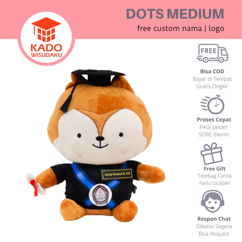 Boneka Wisuda  Descendants Of The Sun / DOTS Medium