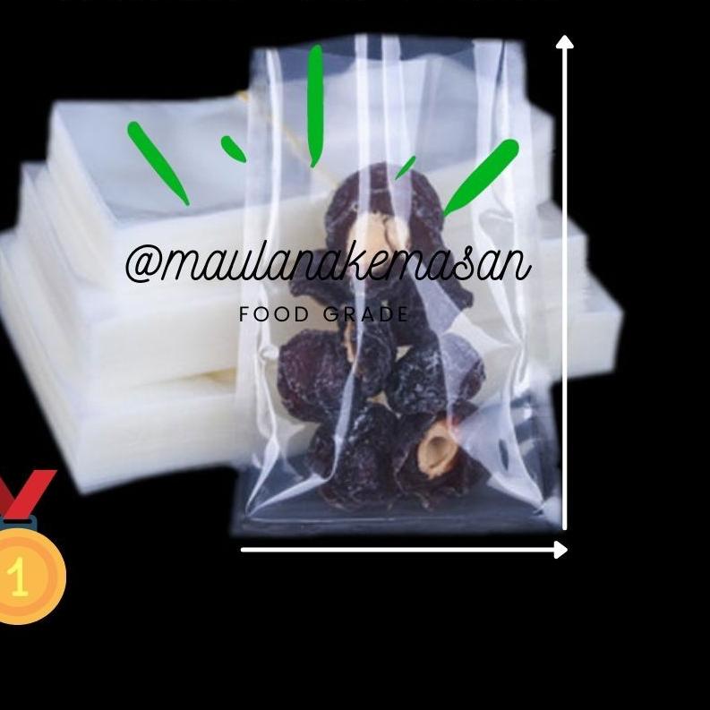 

♕ Plastik vakum vacuum 12x20 cm 100 lembar berkualitas 80 mikron ☪