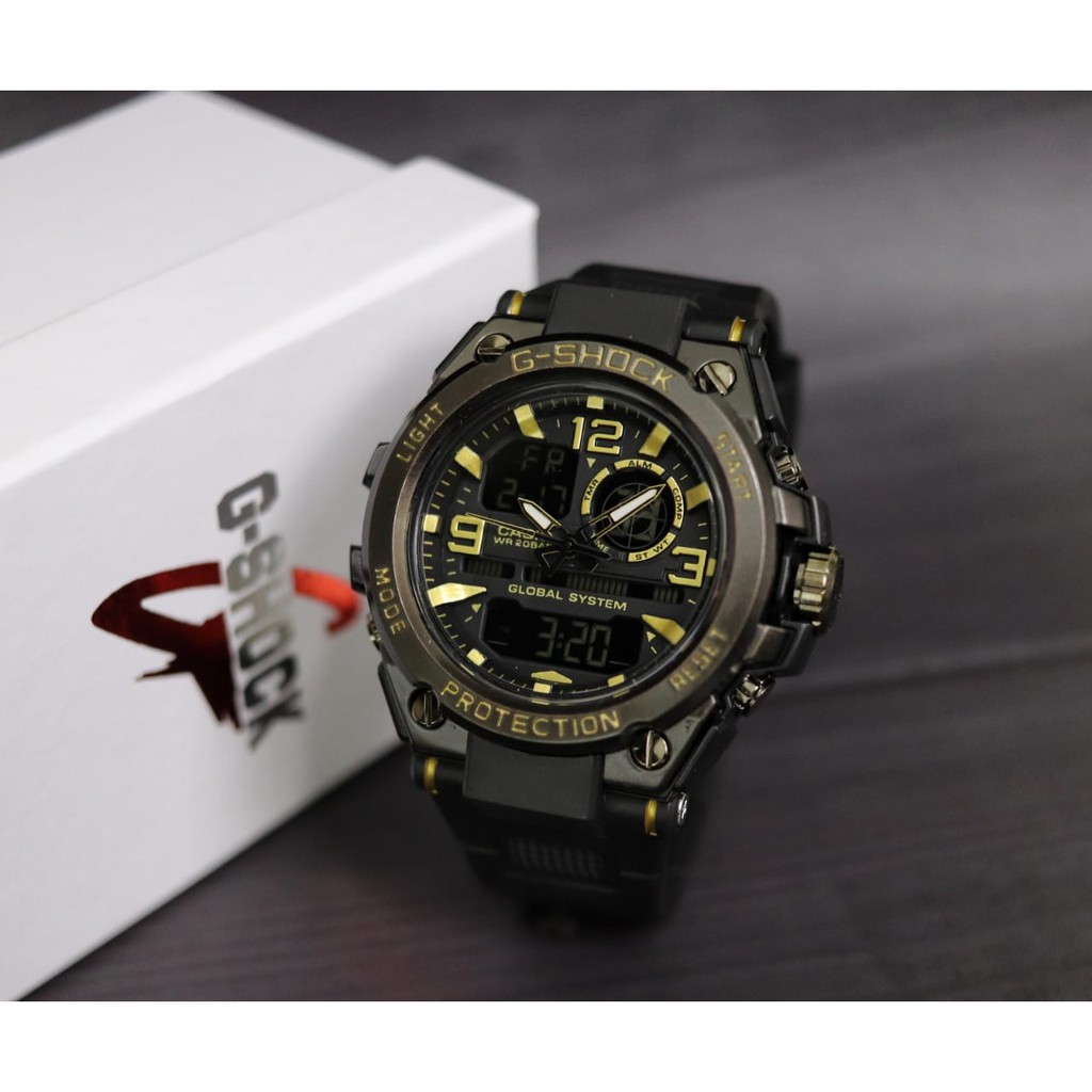 JAM TANGAN PRIA G-SHOCK CASIO METAL 2395 BAHAN RUBBER