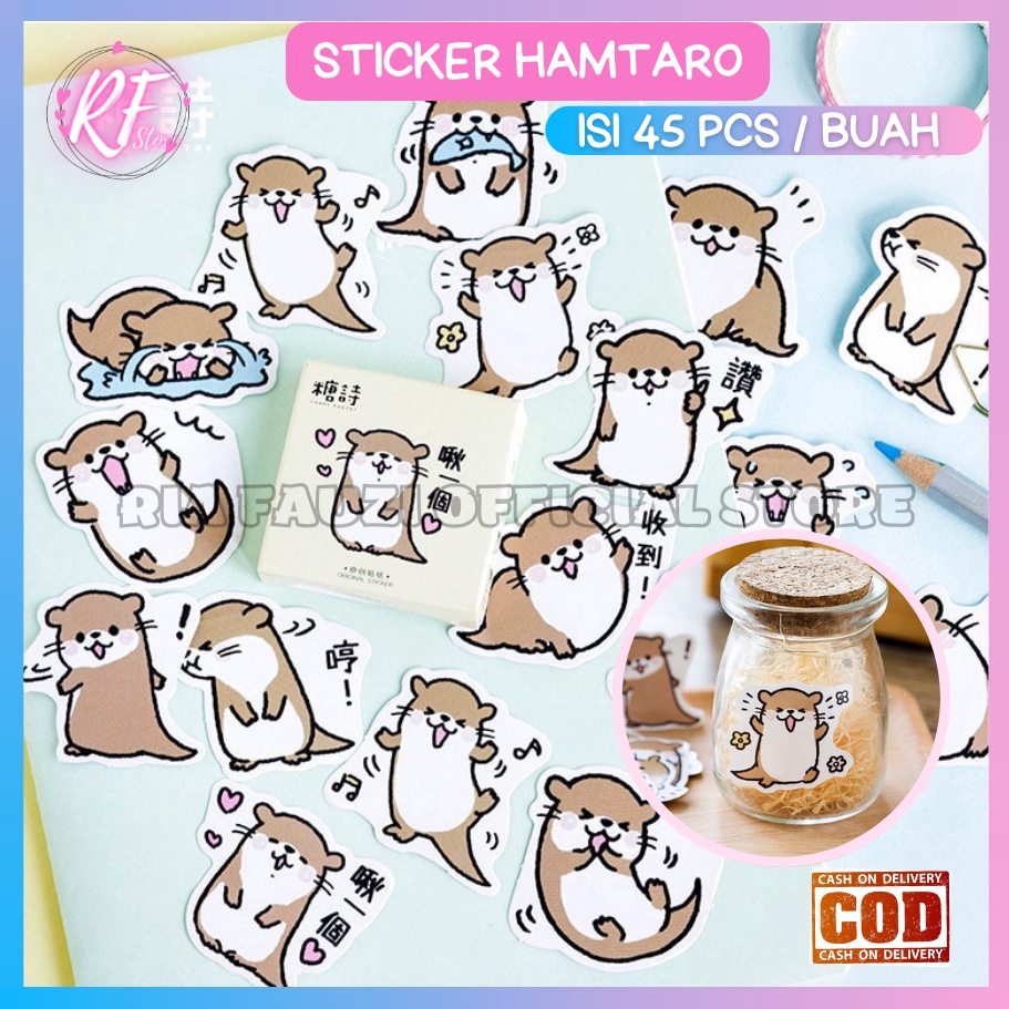 

Sticker DIY Diary Book Hamtaro Isi 45 Lembar Stiker Hewan Lucu Stiker Dekorasi Buku Laptop Hp Sticker Aesthetic