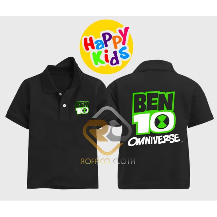Polo Shirt Anak Logo Ben 10 Omniverse 002