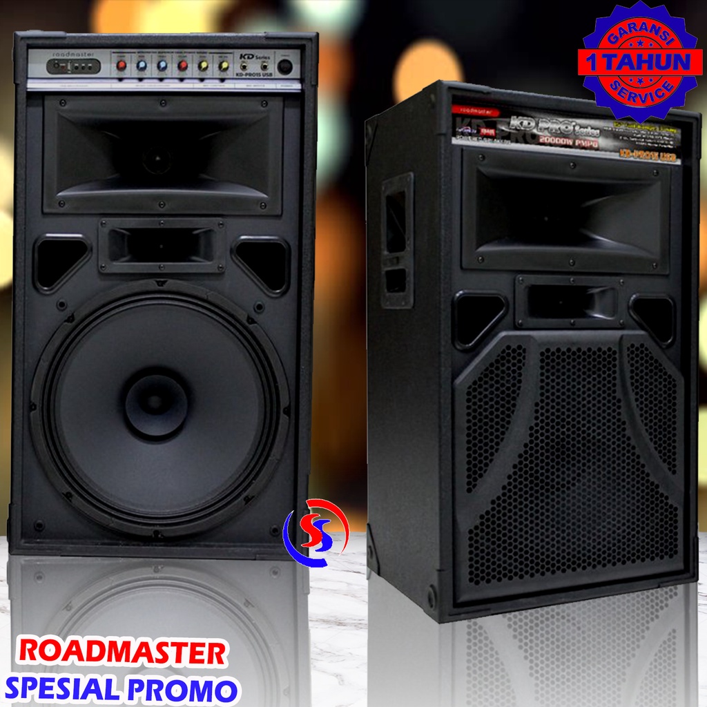 SPEAKER BLUETOOTH ROADMASTER KD PRO 15 MIX USB GRATIS SERVICE 12 BULAN