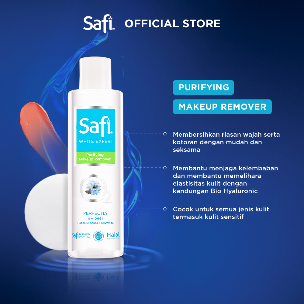 Safi Ultimate Bright Purifying Make Up Remover 200ml - Perawatan Wajah