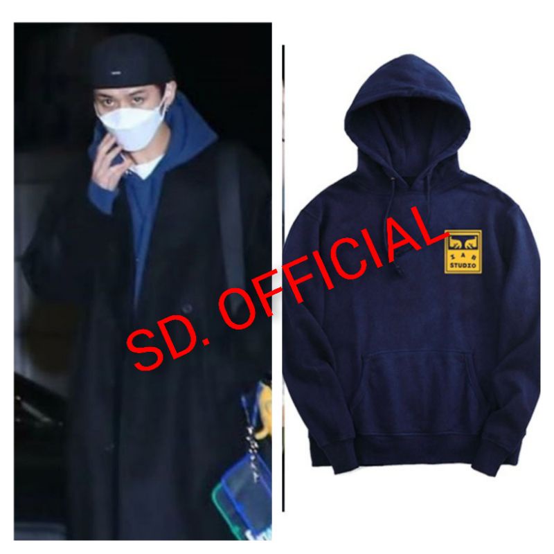 Jaket Hoodie Stray Kids Minho Icon Face Iab studio Logo