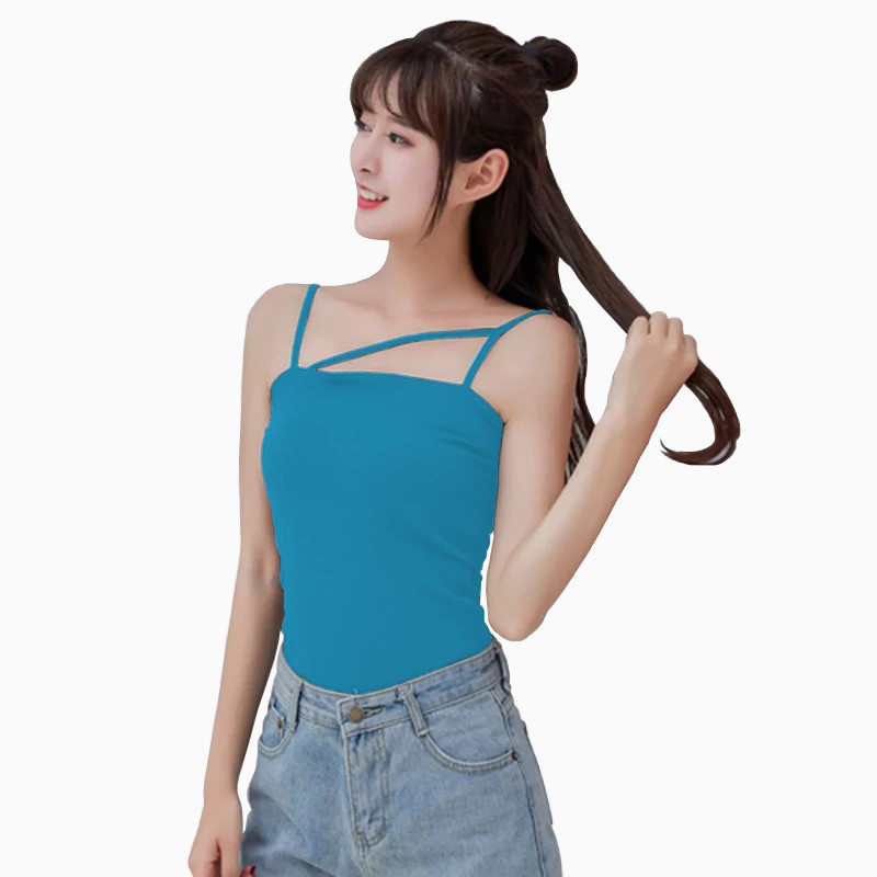 Tanktop Singlet Tali kecil Wanita Gaya Korea XSHOP Vanda Tanktop Singlet Tali kecil Wanita Gaya Korea XSHOP Vanda