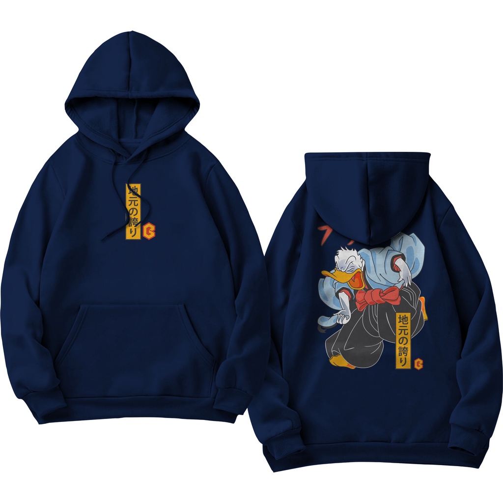 BRIGO Jumper Hoodie DONALD DUCK II Sweater Hoodie BRIGO Sablon DTF Fleece Cotton M-XXL (Pria &amp; Wanita) Free stiker&amp;Gantungan Kunci