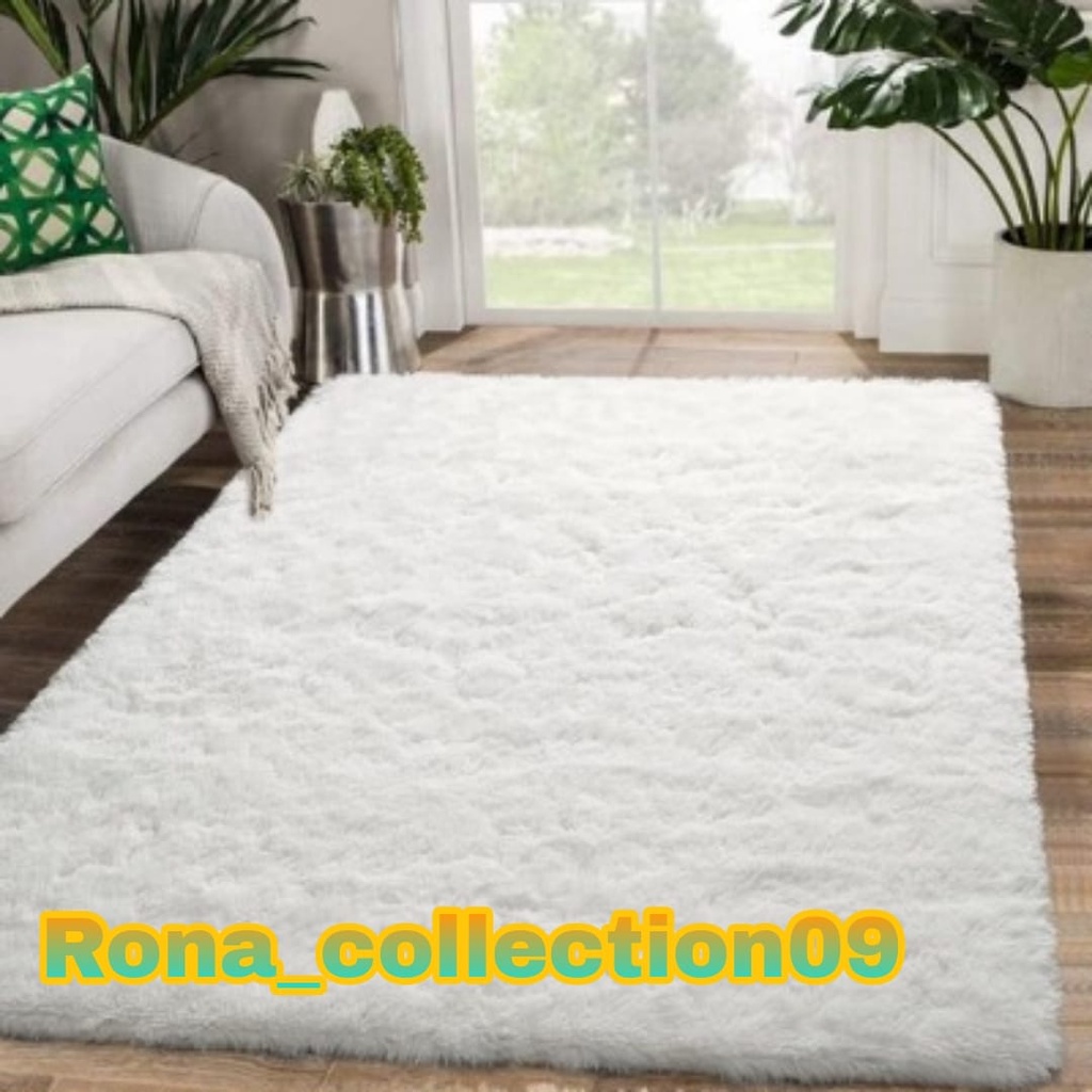 Karpet bulu Rasfur motif Panjang 160cm Lebar 100cm Tebal 5cm karpet lantai | kasur lantai | surpet |