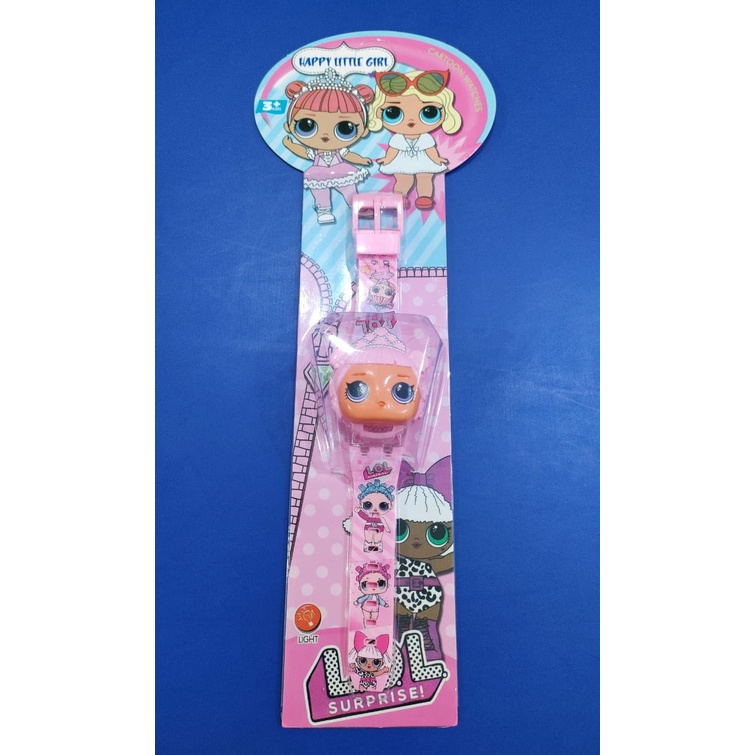 Jam tangan anak  musik bermotif karakter banyak T melodi musik led-LOL