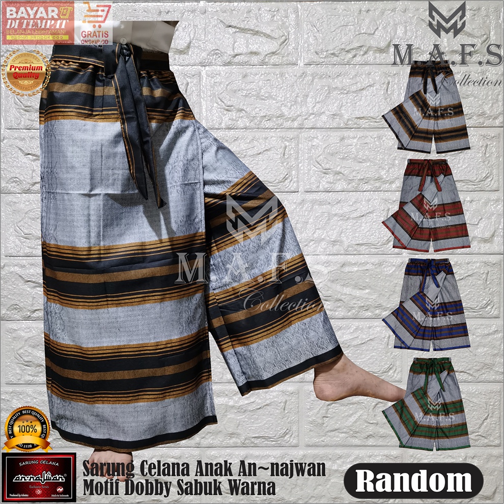 SARUNG CELANA ANAK ANNAJWAN TUMPAL POLOS WARNA