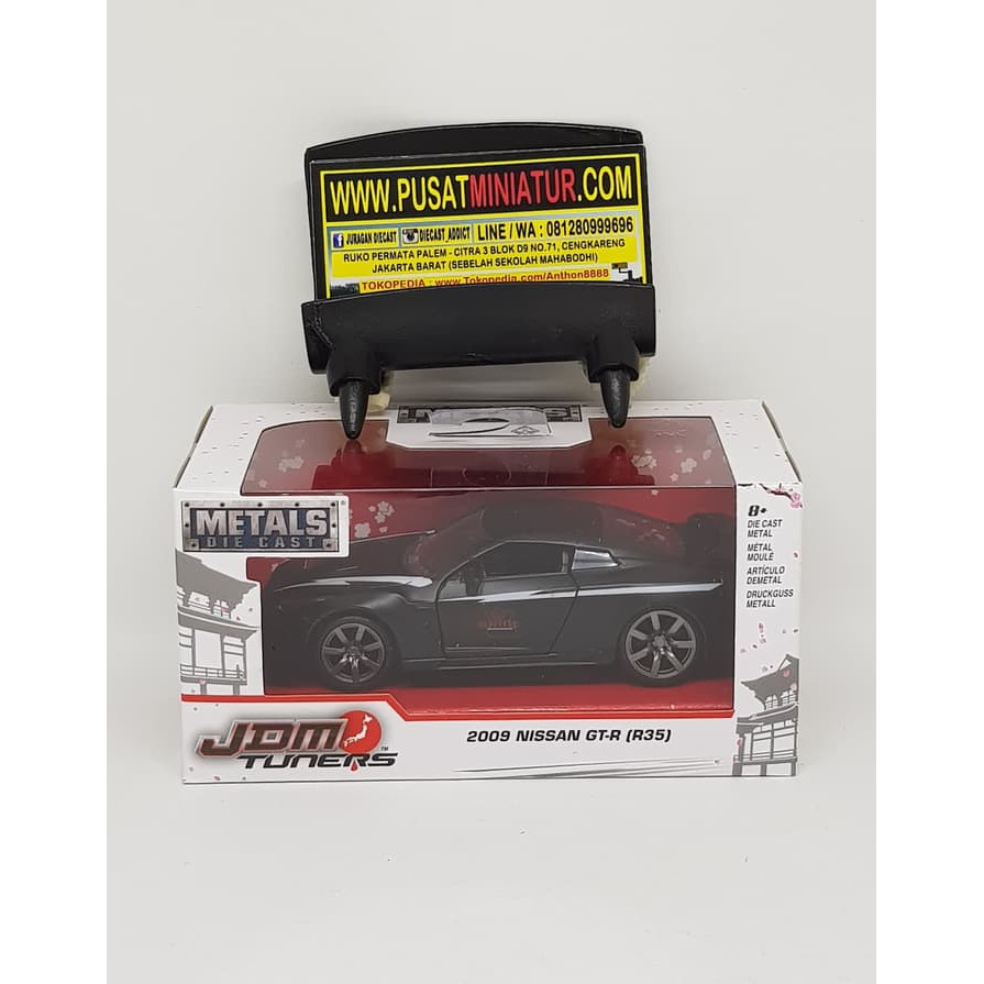 2009 NISSAN GT-R (R35) HITAM DOFF - SKALA 32 - JADA JDM (DIECAST)