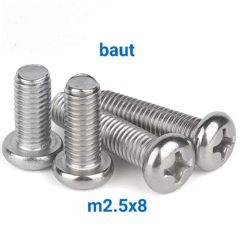 baut 2.5mm screw m2.5×8 baut 2.5x8mm m2.5