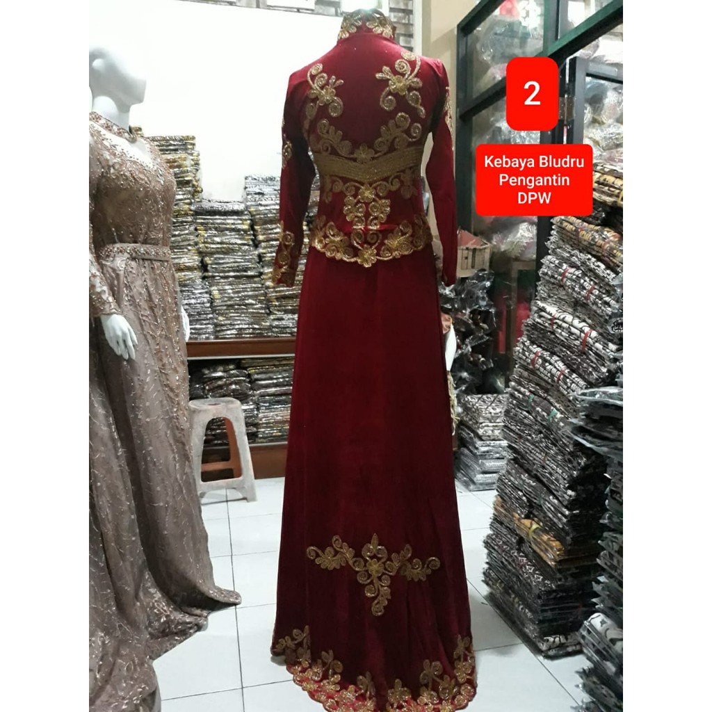 Kebaya Pengantin Bludru