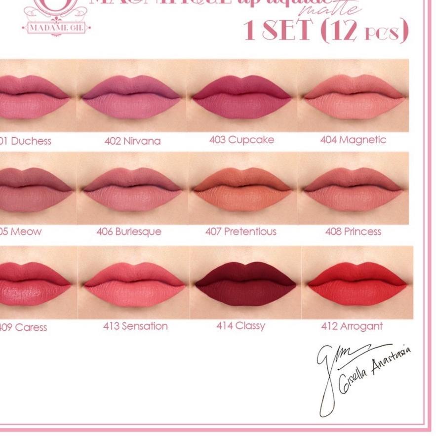 NEW  8.8 Madame Gie Magnifique Lip Liquide Matte / Magnifique Lip Liquide Matte Lipstik / Lipstick M