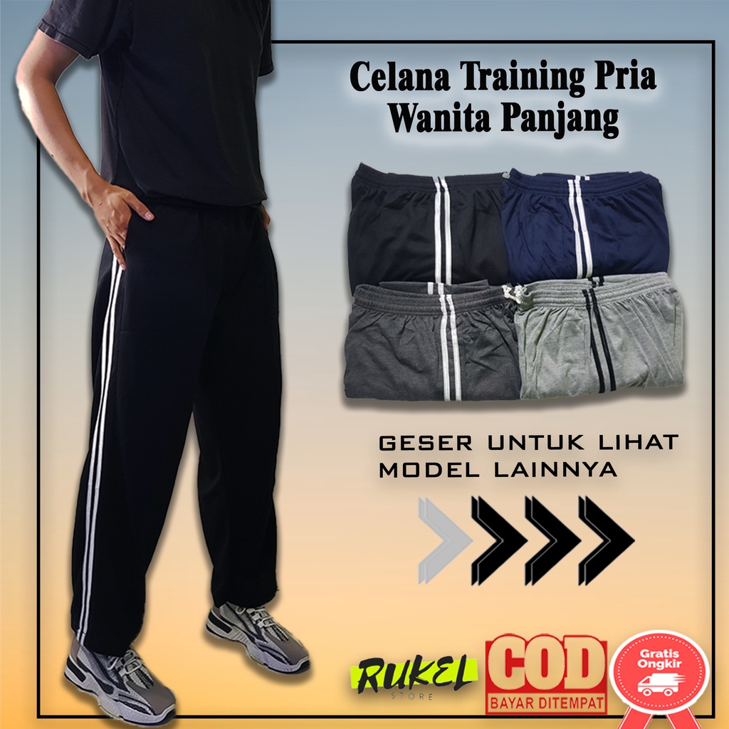 Celana Training Pria Cowok Panjang - TR-PJG