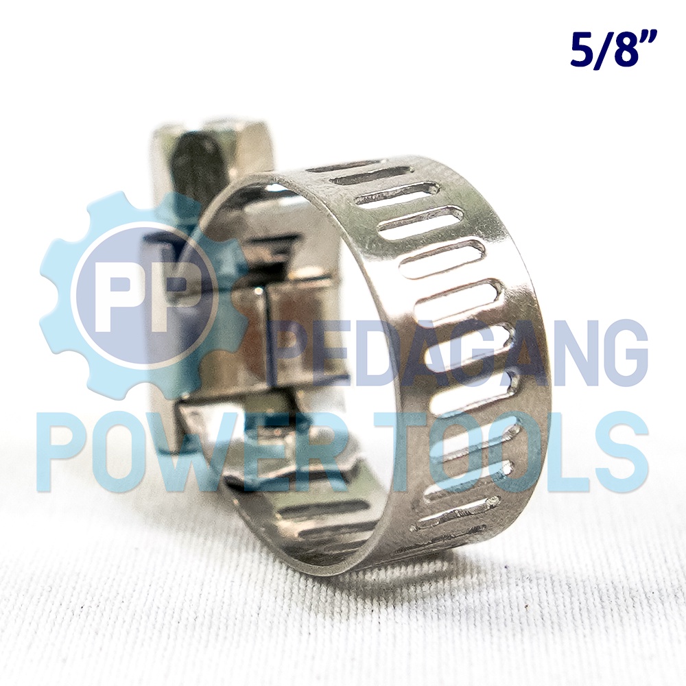 BISON SATUAN KLEM SELANG 5/8&quot; INCH STAINLESS STEEL HOSE CLAMP CINCIN