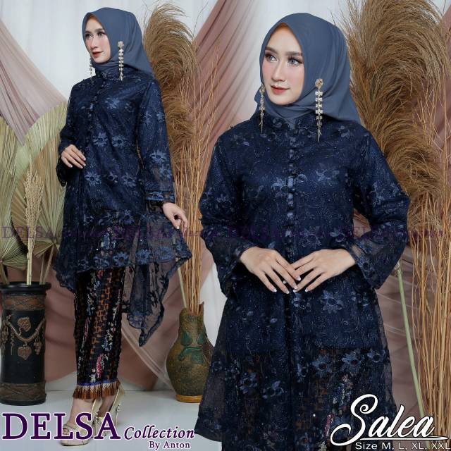 Set kebaya salsa tunic tulle mutiara