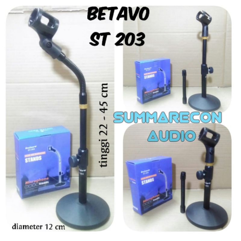 STAND MIC MEJA BETAVO ST 203 BAHAN METAL