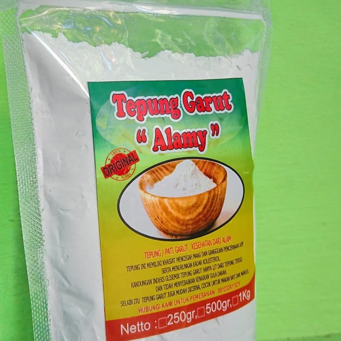 

Tepung Garut Alamy 1 Kg, Solusi sakit Maag, Pencernaan. cocok untuk MPASI Bayi (SUMSEL)