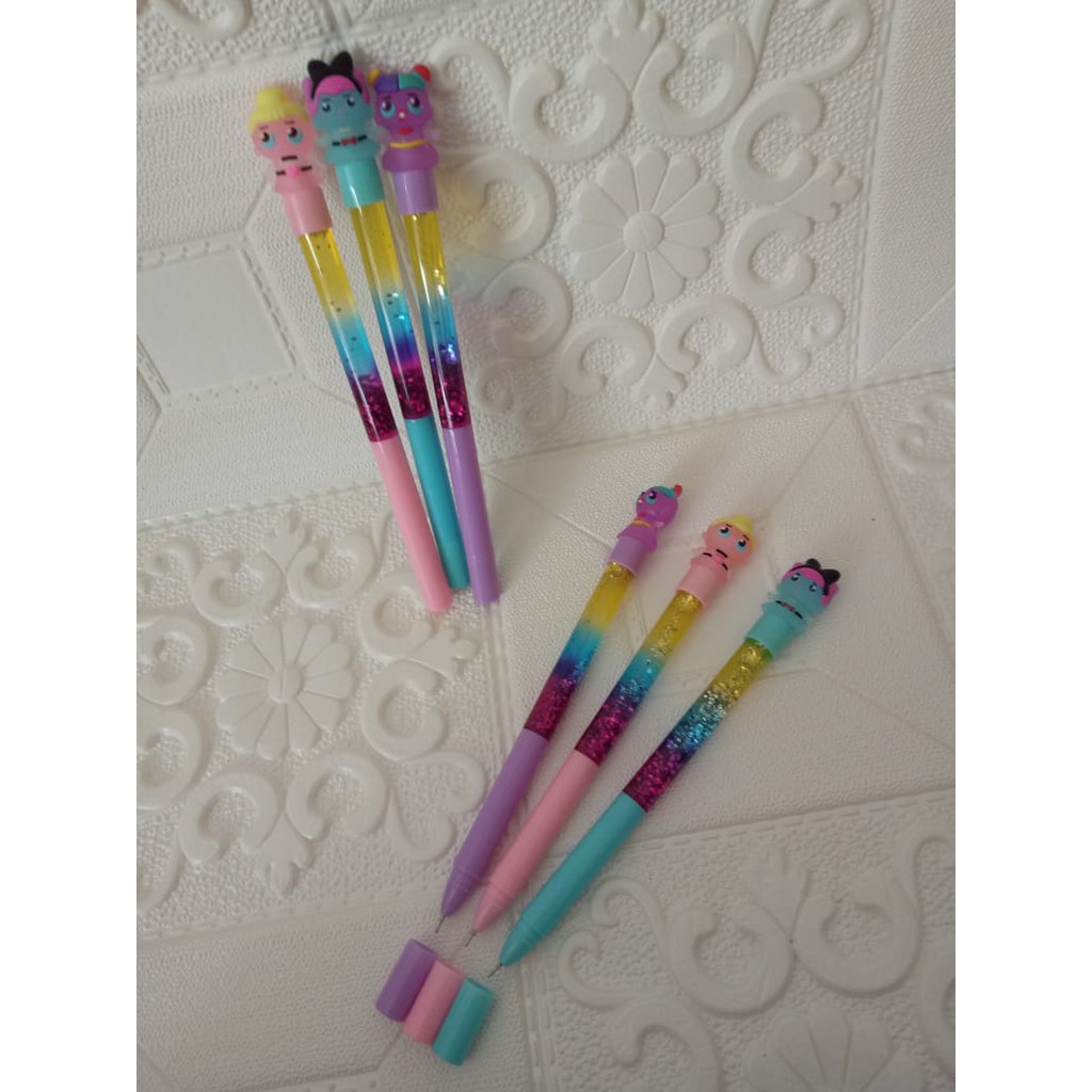

Pulpen GLITTER LOL Surprise pena lucu sparkling shine fancy gel pen