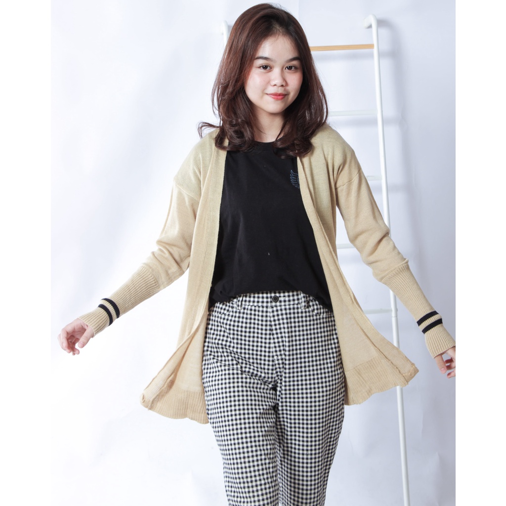 KALILA - PRAYA Cardy Oversize Cardigan Wanita Rajut Halus Long Cardigan