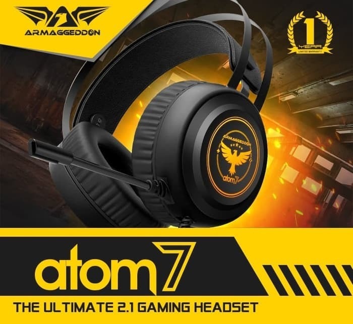 Headset Gaming Armaggeddon ATOM 7 The Ultimate 2.1 Wired | ATOM 7