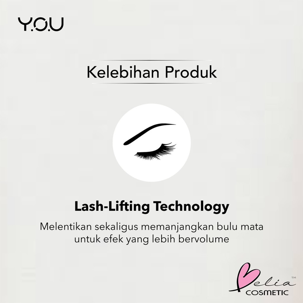 ❤ BELIA ❤ YOU Uplift Lash Mascara | Lashtension Enhancing Mascara Noutriwear | Basic Collection Waterproof | Maskara Y.O.U Makeups (✔️BPOM)