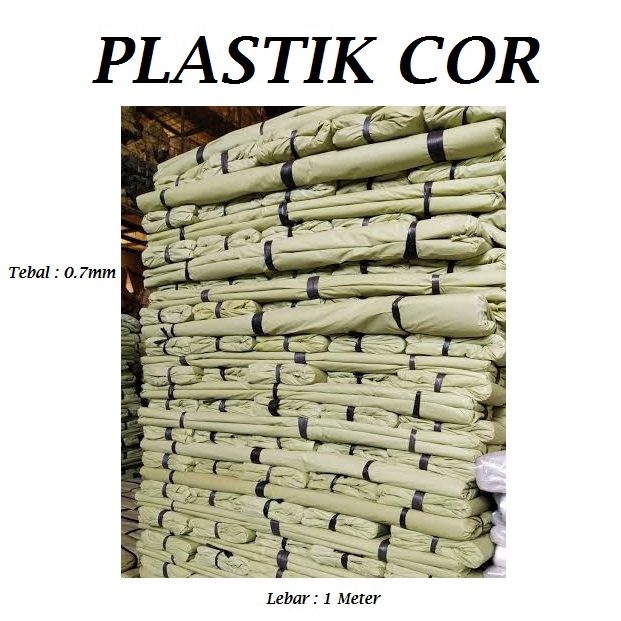 Plastik Cor Hijau Butek Murah - Plastik Cor Lebar 1 Meter Tebal 0,7 MM - Plastik Cor Murah