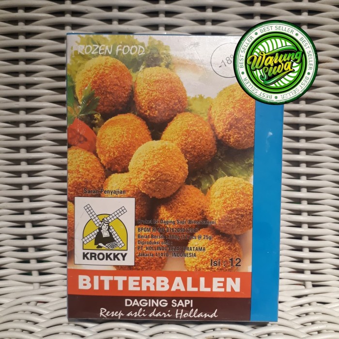 

krokky bitterballen daging sapi 12 pcs frozen 300 gram