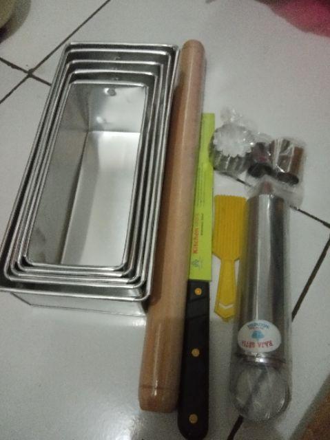 1 Set Loyang Aluminium Bentuk Persegi (brownies)