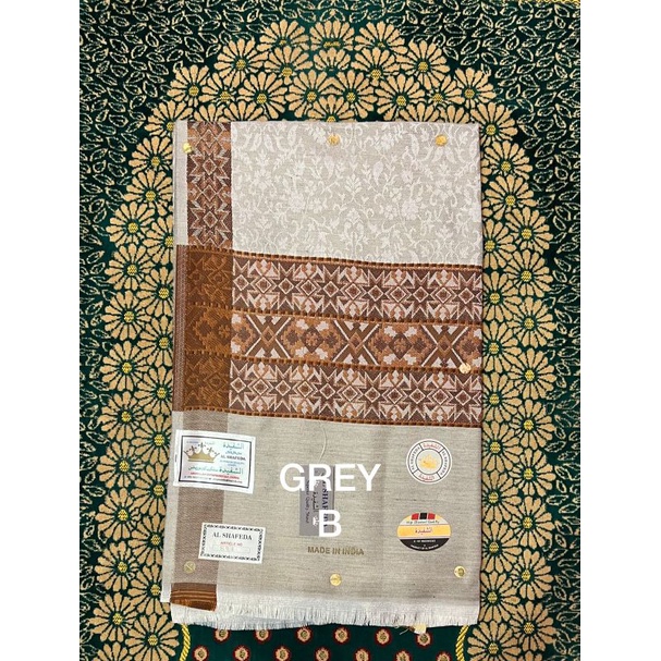 Sorban kashmiri original printing komputer halus cetak insyallah tidak luntur seperti sulam kasmiri