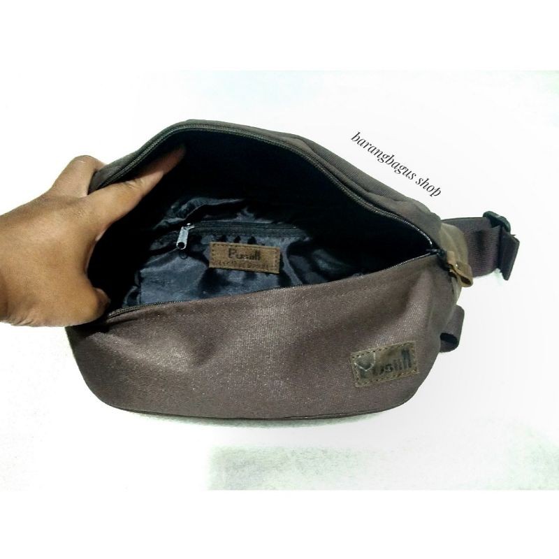 Tas pinggang waist bag waistbag Original pria Pusiill bahan cordura (kode 062)