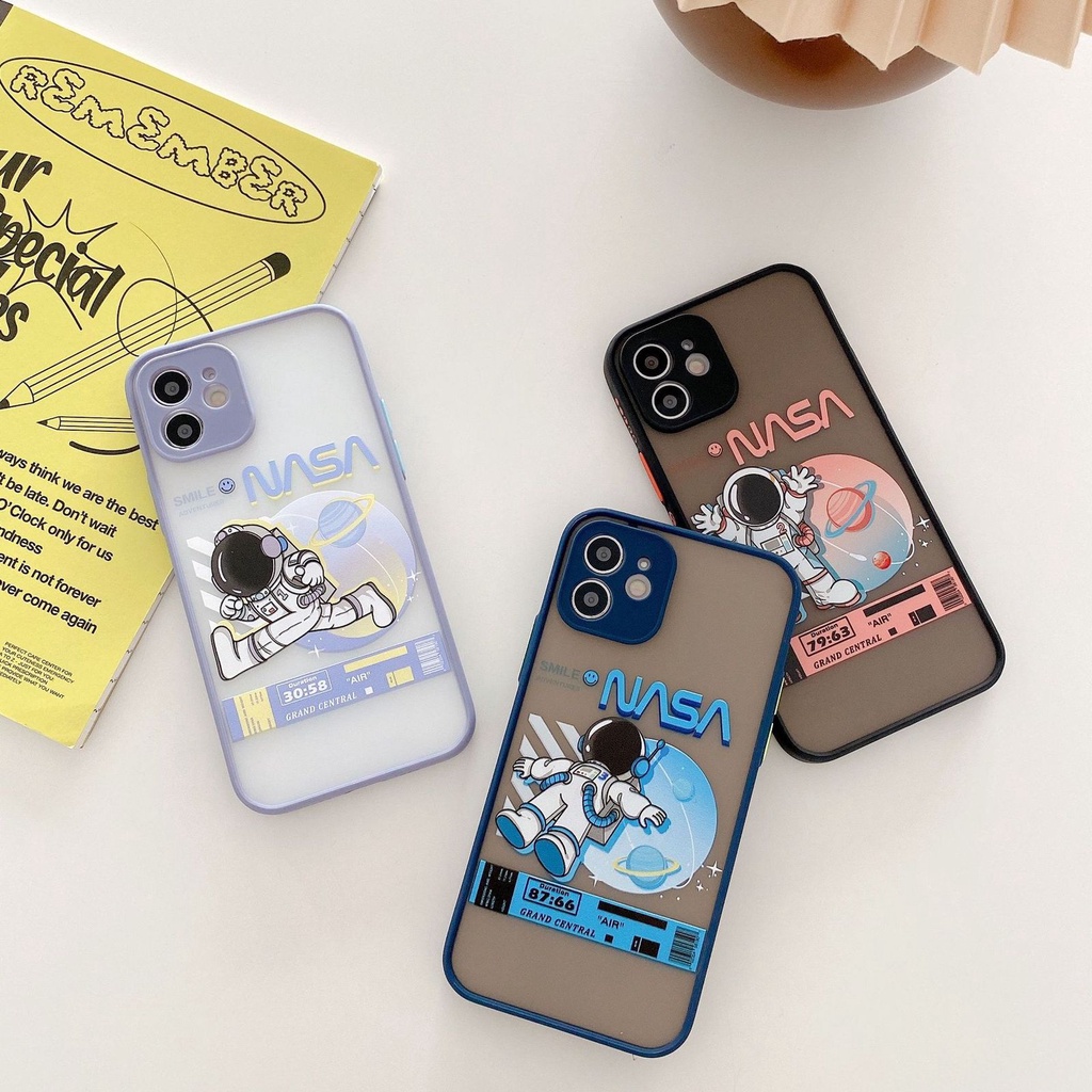 Skin Feel Case Camera Protection Case Brand NASA Case FM11 FM12 for oppo Reno 4 4F 5 5F 6 A15 A15 A16 A33 A53 A37 Neo 9 A3s Realme 2 Pro U1 U2 C1 A5s A7 A12 A11k 5 5i 5s C3 6 7 C11 C12 C15 C2 A1k C20 C21 C21y C25 Narzo 20 30A Samsung A03s J2 Prime