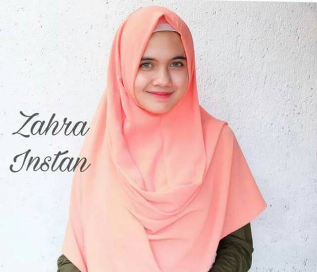 PASMINA INSTANS 1 LUBANG MUKA REAL PICTURE BUBBLECREPE PLATINUM