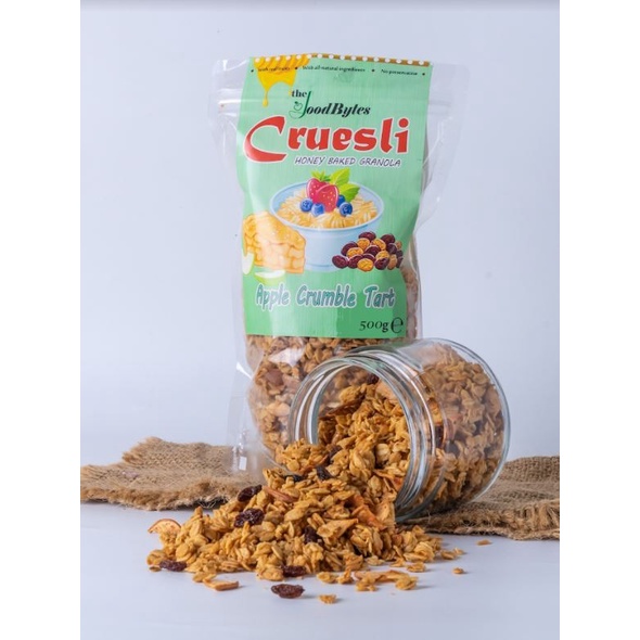 

Jual Cruesli Apple Crumble Tart -Honey Baked Granola With Apple&Raisin 500G