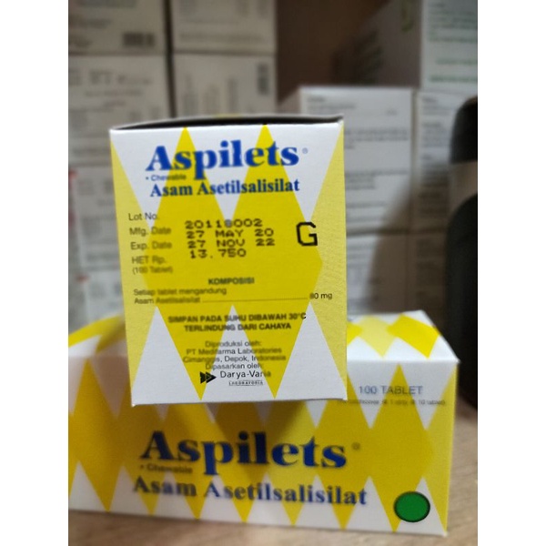 Aspilets 30 Tablet - Obat Rutin