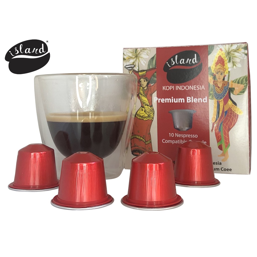 

Island Coffee Indonesia Kapsul Kopi Premium Blend Nespresso Compatible